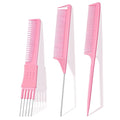 TsMADDTs Hair Combs Set, 3PCS Fine Tooth Rat Tail, Parting, Lift Teasing Combs for Women and Men Hair styling