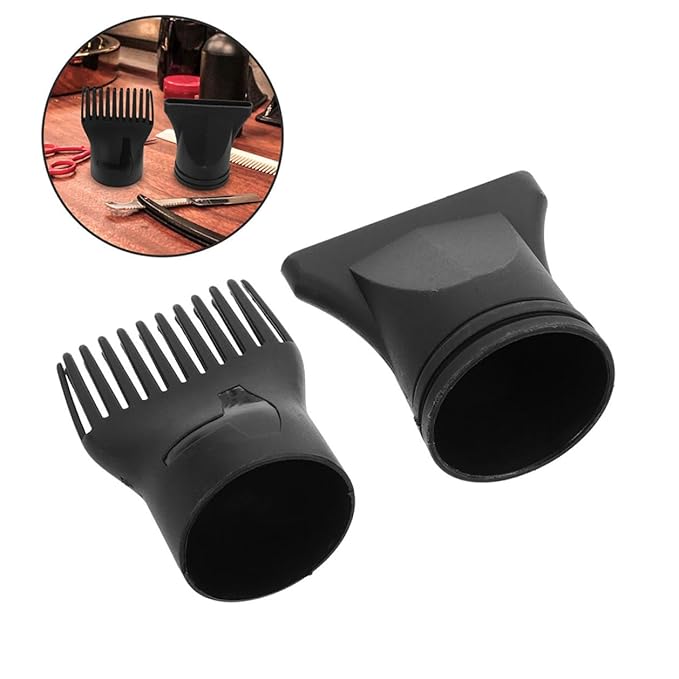 7pcs Hair Dryer Attachment Fit Plastic Nozzle Comb Diffuser Concentrator for Salon and Home Styling Styling Tools for Diverse Hairstyles