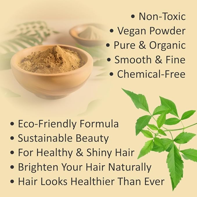 100% Organic Henna Hair Color – Natural, Chemical-Free Hair Dye for Rich, Vibrant Color & Gloss – Grey Coverage, Safe for All Hair Types, Vegan Non-Toxic, Herbal Hair Treatment (COPPER ORANGE)