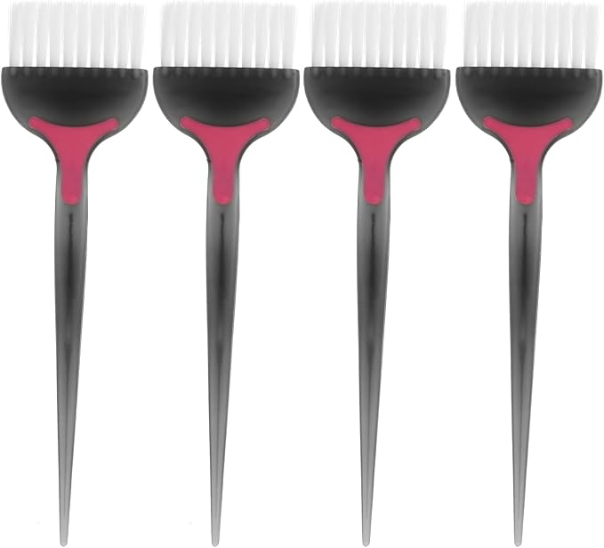 Hair Styling Accessories Hair Dye Brush Salon Brush: 4Pcs Tint Highlight Salon Barber Professional Coloring Applicator Black Blending