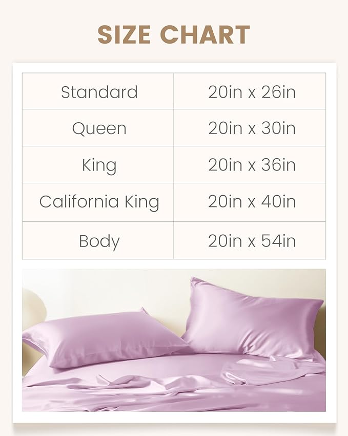 THXSILK 100% Mulberry Silk Pillowcase for Hair and Skin, Grade 6A+ Mulberry Silk Pillow Case Soft and Breathable, Hypoallergenic Pillow Case Cover with Zipper, 1pc (Queen 20"x30", Light Purple)