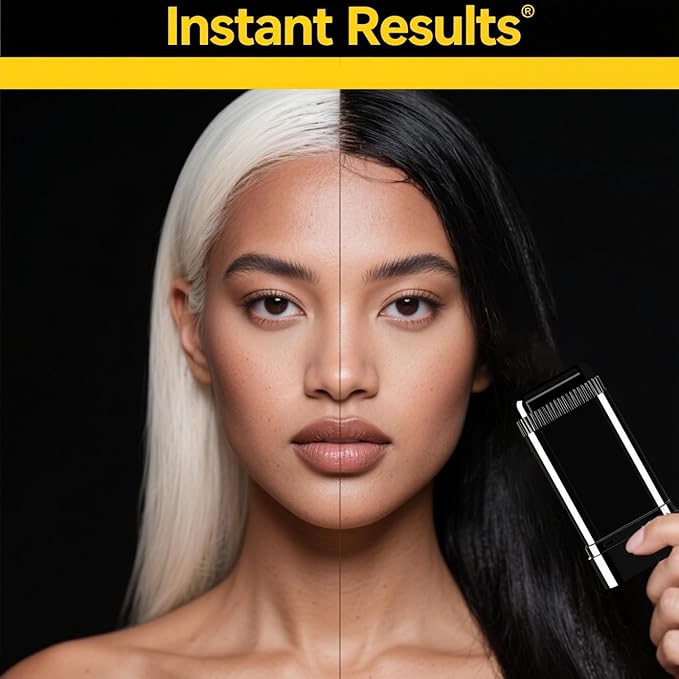 Hair Color Comb, Safe and Convenient Comb Hair Dye, Portable Hair Dye Comb For Gray Hair Coverage, Waterproof and Sweat-Proof, 2 in 1 Instant Dye, for Women & Men (1PCS-Coffee Color)