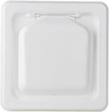 NO-PEST VENT, Exclusive Dual Door Dryer Vent Cover Outdoor 4 inch, Made in USA w Highest UV Resistant Plastic in any Outdoor Vent Cover, No Lint Collecting Screen (White, 4” Metal Vent With Duct Tube)