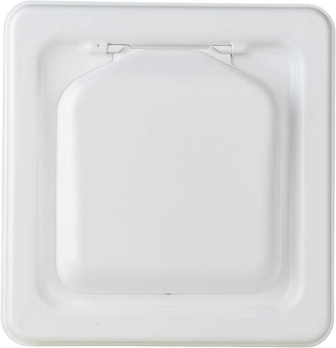NO-PEST VENT, Exclusive Dual Door Dryer Vent Cover Outdoor 4 inch, Made in USA w Highest UV Resistant Plastic in any Outdoor Vent Cover, No Lint Collecting Screen (White, 4” Metal Vent With Duct Tube)