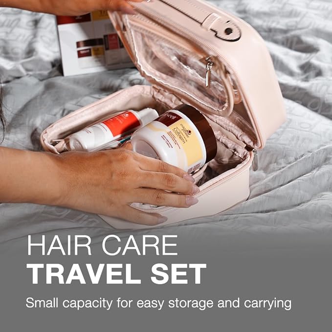 Karseell Travel Size Toiletries for Women Hair Essentials Kit Volumizing Shampoo and Conditioner Set with Collagen Hair Mask Convenience Kits for Dry Damaged Hair All Hair Types