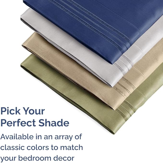 Standard Pillow Cases Set of 8 - Ultra Soft Hotel Quality Pillowcase Covers - Comfy, Cozy & Wrinkle Free - Shrink, Stain and Fade Resistant - Machine Washable Pillow Protectors - 8 Piece Set - Black
