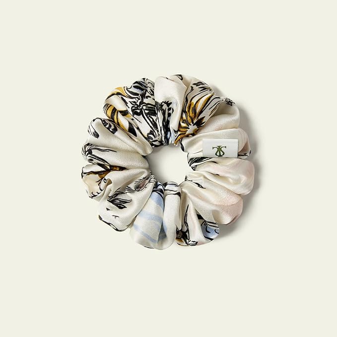 LILYSILK Silk Hair Scrunchies Ties for Frizz & Breakage Prevention 100% Mulberry No Damage Elastic Ponytail Holders, Libra