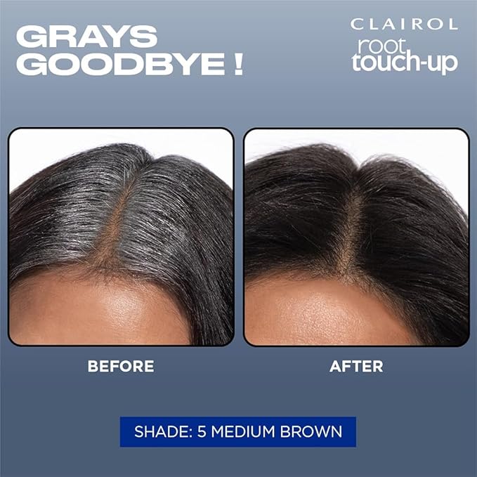 Clairol Root Touch-Up by Nice'n Easy Permanent Hair Dye, 6.5A Lightest Cool Brown Hair Color, (Pack of 2)