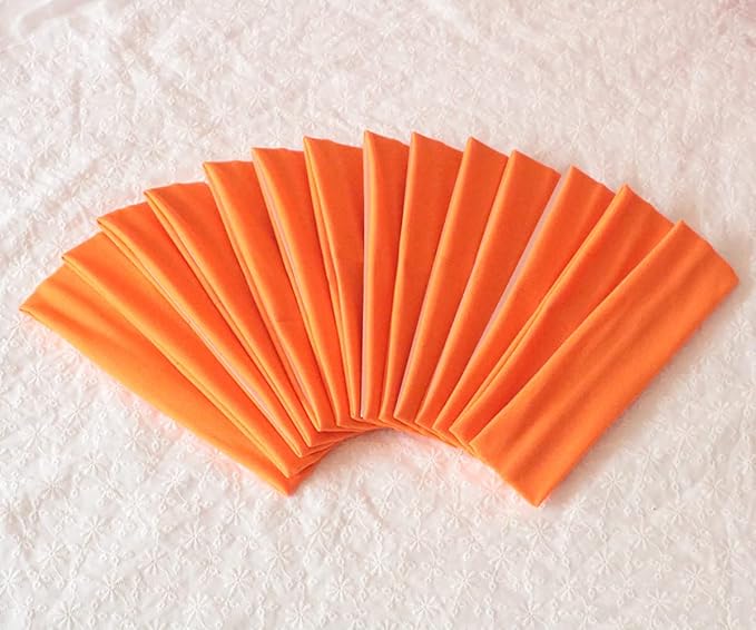 Yoga Sports Headbands,Pack of 24,Soft Elastic Stretchy Athletic Headband Workout Gym Sports Fitness Hair bands