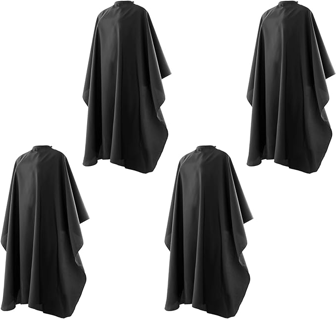 Hair Salon Capes with Snap Closure Waterproof Hairdressing Styling Hair Cutting Coloring Nylon Cape for Barber Hairdressers