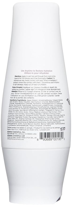 unwash Hydrating Hair Masque - Deep Conditioning & Restorative Hair Treatment for Damaged, Dry & Colored Hair, Sulfate & Paraben Free, Made w/Argan and Coconut Oils, 6.4 Fl Oz