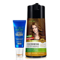Herbishh Golden Brown 3 in 1 Hair Dye Shampoo 400 ML PPD Free + Hair Color Stain Protector – Dye Shield or Defender for Skin