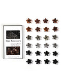 24 Small Hair Clips for Women Girls - Non-Slip Grip&Tangle-Free,Durable Plastic Mini Claw Clips (Tortoise & Black) for Thin/Medium Hair