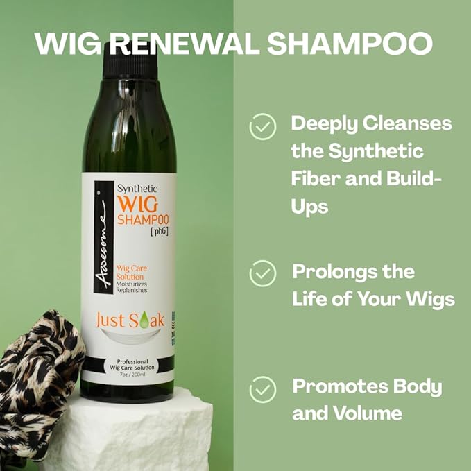 Awesome Synthetic Wig Leave-in Conditioner Spray, pH6, Professional Wig Care Solution, Detangle Spray, Moisturizes & Replenishes Synthetic Wigs, Easy Combing, Contains Coconut Oil, 7 fl oz