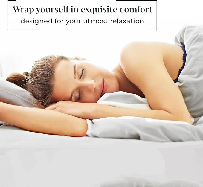 Luxury Bamboo Market | King Envelope Pillowcase Set | 100% Viscose Made from Bamboo | Organically Grown | Ultra Soft | Cooling | 2pcs [Dove Grey]