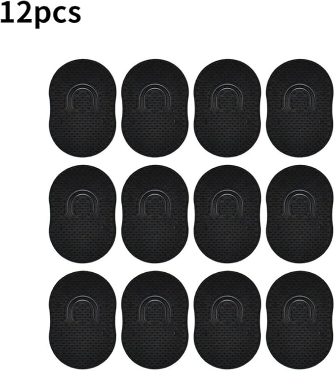 Pocket Palm Combs Soft Portable Shampoo Pocket Combs Massager Hair Brush Comb Black Scalp Massager Brush Comb 12 PCS
