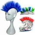 Helmet Mohawk Wig Adhesive Mohawk for Motorcycle Bicycle Ski Snowboard Helmet Hair Patches Skinhead Costumes Wig Cosplay Wig (Helmet not Included)