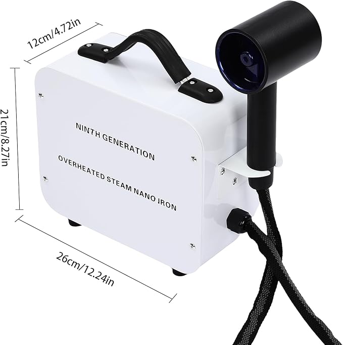 Nano Hair Steamer Machine, 1300W Adjustable Salon Steamer for Hair Multifunctional Hair Color Processor with 11.83 oz Water Tank, Professional Nano Mist Hair Dyeing Machine, 110V 60Hz