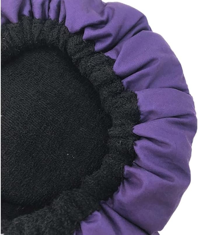1Pc Cordless Conditioning Heat Cap Flaxseed Heat Cap Microwavable Hair Care for Conditioning, Purple