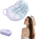 Scalp Ice Massager for Migraine Relief, Headache Care Ice Therapy Back to School Essentials, Stress & Hangover Natural Cooling Therapy Detachable Ice Compress Tool (Purple)