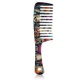 Wide Tooth Comb,Effortless Tangle Removal for Curly, Wet, Long Hair Wet,Cute Aesthetic Design for Women Men and Girls (Orange-20)