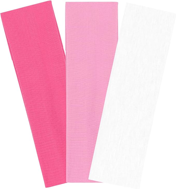 3PCS Headbands for Women Non Slip Elastic Sweat Hairbands Fashion Sports Hair Bands Soft Cloth Fabric Stretchy Headband for Workout Yoga Running