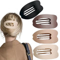 Flat Hair Clips for Women 4Pcs Matte Flat Claw Clips Strong Styling Large Hair Clips for Thick Hair and Fine Hair Strong Hold No Slip Grip Hair Claw Clips French Duckbill Hair Clip (Neutral Colors)