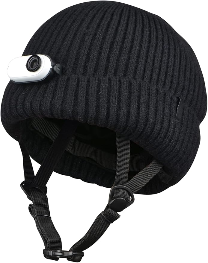 Helmet Beanie – Multi-Sport Low Profile Helmet Hat for Snowboarding, Skiing, E-Bikes, Scooters & More – Waterproof Impact Liner – Adjustable Strap – Unisex – One Size Fits All