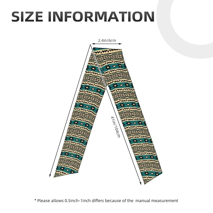 Men's Women Sports Sweatband, Multi Style Long Head Ribbon for Running Fitness Spa, Cool Tribal Navajo Aztec Geometric Ethnic Pattern Headwear Head Accessories