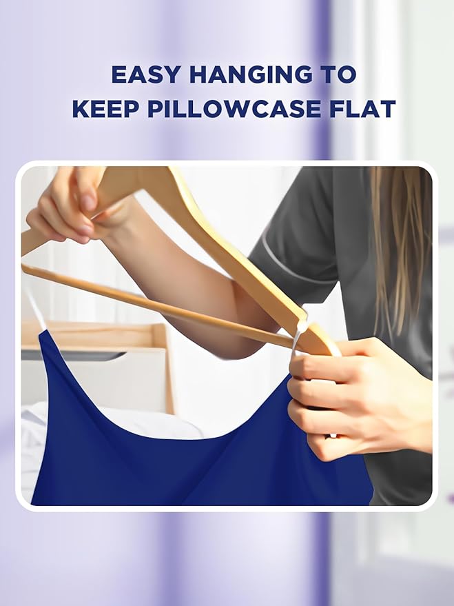 Mulberry Silk Pillowcase for Hair and Skin, SGMSILK 22 Momme Natural Silk Pillow Cases with Zipper, 6A Soft and Smooth Single Sided Pure Silk Pillow Cover (Royal Blue, King 20"x36")