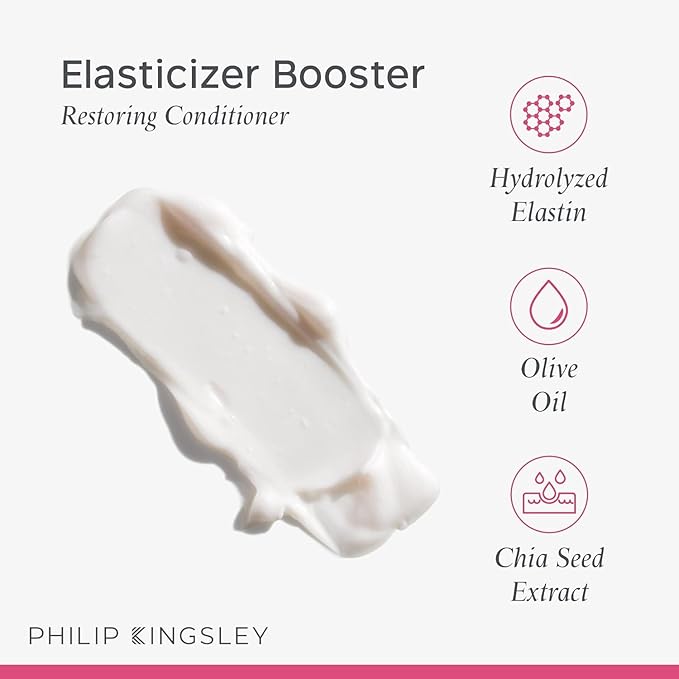 PHILIP KINGSLEY | Elasticized Booster Restoring Conditioner | Deep-Conditioning Hair Treatment for All Hair Types | Reduces Breakage and Frizz, Adds Shine, Bounce and Style | 5.74oz