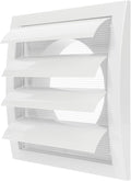 Repa Market 5 Inch White Dryer Vent Cover/Duct Cover for Walls or Ducting/ABS Plastic Grille with Flaps and Insect Screen/Exhaust and Dryer Vent Covers for Indoor & Outdoor Use