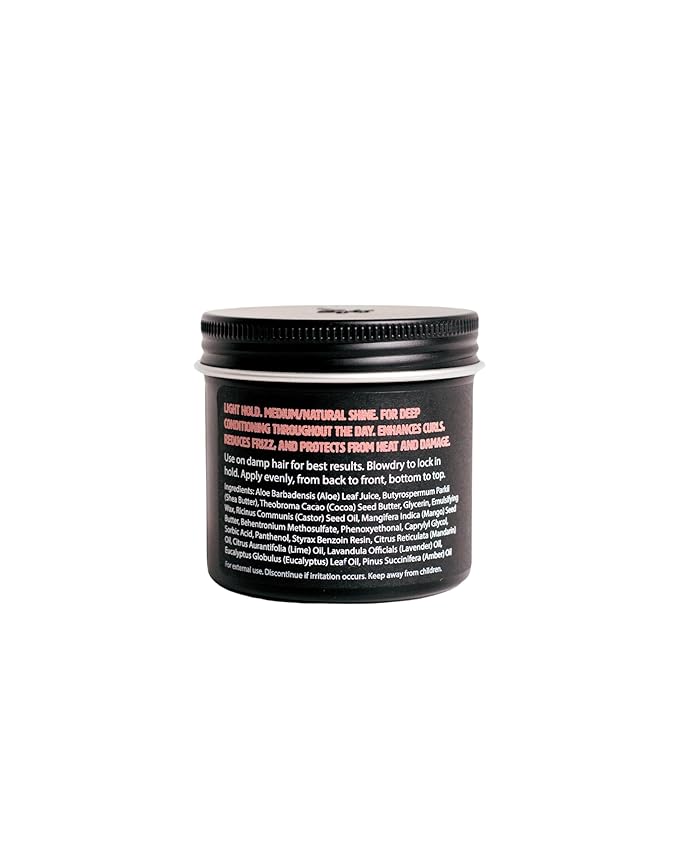 O'Douds Conditioning Cream - Natural Hair Styling Cream & Leave-In Conditioner with Light Hold & Medium Shine - Shea Butter, Aloe Vera & Castor Oil - Mandarin & Vanilla Scent, 4 oz.