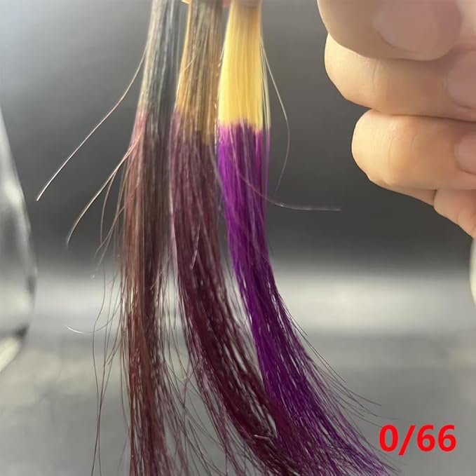 PureStyle 100g Professional Permanent Hair Color Dye Cream Ammonia Free, Long Lasting Purple Color, Natural Shine, For All Hair Types Easy At Home Application (0/66 Purple)