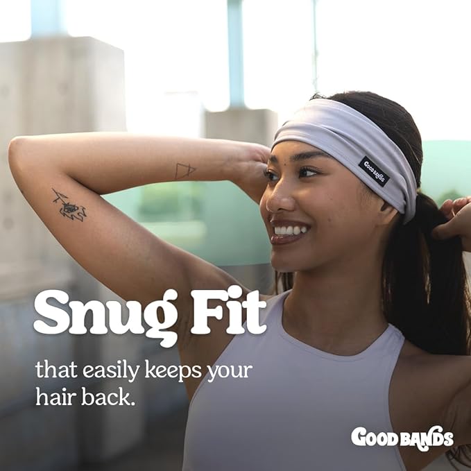 Sweatband for Men and Women - Unisex Non Slip Headband That Wicks Moisture and Eliminates Excess Sweat - Durable & Long-Lasting - Running, Sports, Gym