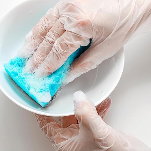 ForPro Disposable Vinyl Gloves, Clear, Industrial Grade, Powder-Free, Latex-Free, Non-Sterile, Food Safe, 2.75 Mil. Palm, 3.9 Mil. Fingers, Medium, 100-Count (Pack of 10)