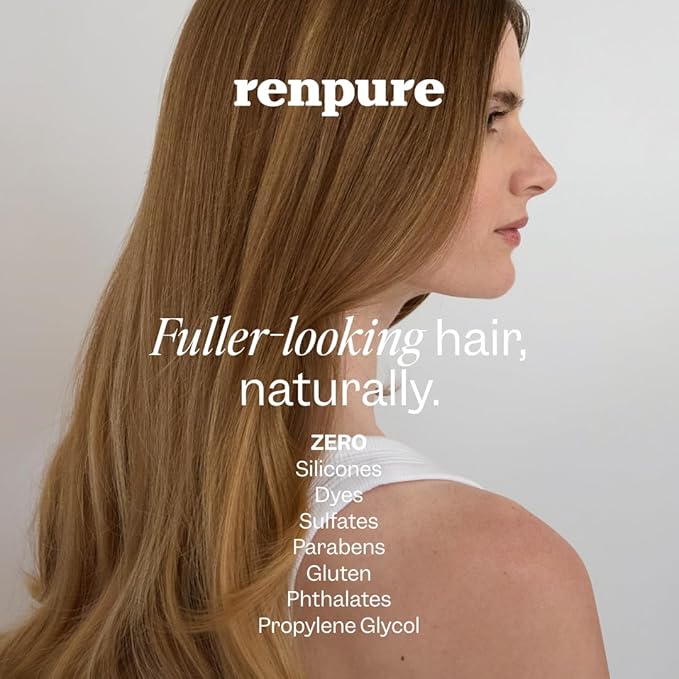 Renpure Biotin & Collagen Leave-In Conditioner Treatment, For a Fuller, Thicker Look That Shines, Biotin Hair Spray Leave In Conditioner For Fine, Thin or Limp Hair, Vitamin B7, Collagen - 8 Fl Oz