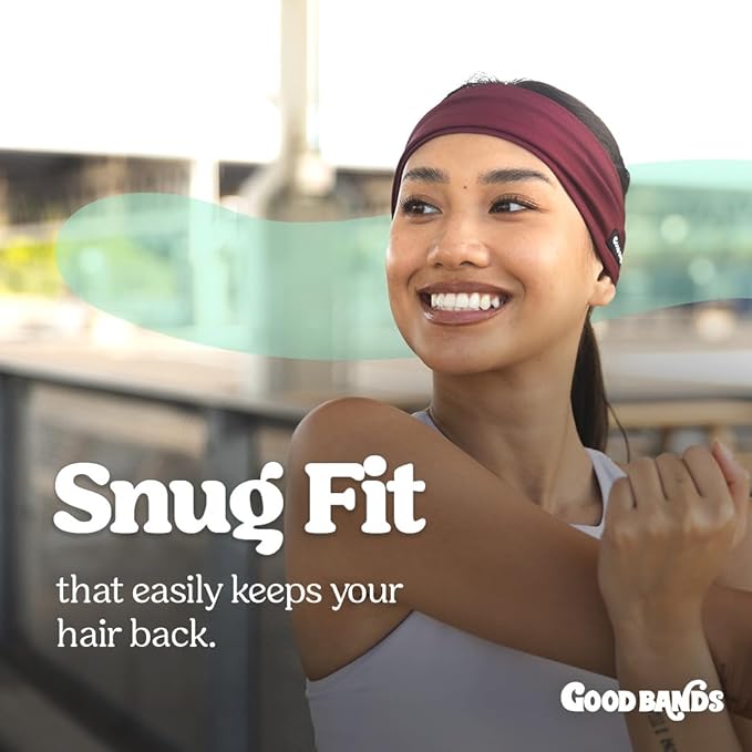 Sweatband for Men and Women - Unisex Non Slip Headband That Wicks Moisture and Eliminates Excess Sweat - Durable & Long-Lasting - Running, Sports, Gym