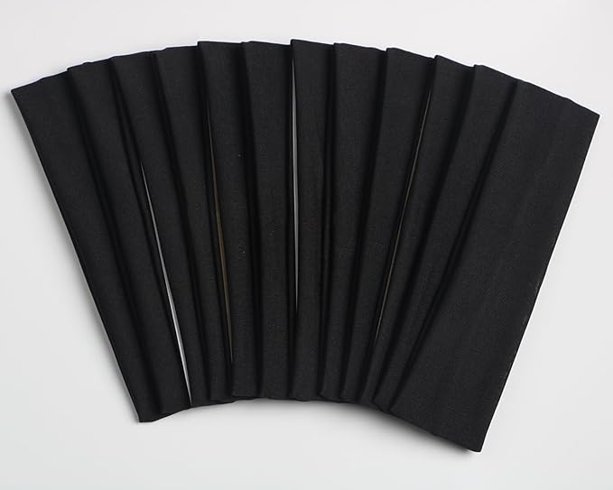 Headbands for Women,12PCS,Soft Stretch Elastic Yoga Sport Headbands