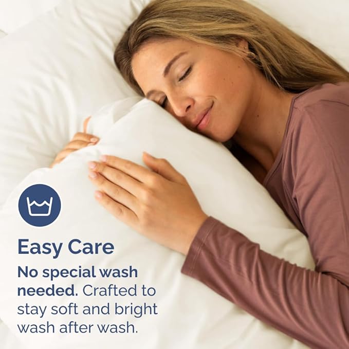 King Pillow Cases - 2 Pack - Super Soft Pillowcase Covers - Envelope Enclosure - Hotel Quality Pillow Protectors - Wrinkle Free, Shrink and Stain Resistant - Machine Washable - 20" x 40" (Off White)