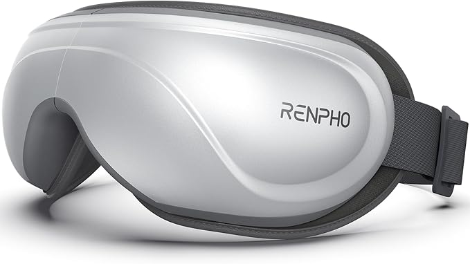 RENPHO Eyeris 2 Eye Massager with Heat, Birthday Christmas Gifts for Grandkids Mom Dad Women Men Face Massager, Heated Eye Mask for Improve Sleep