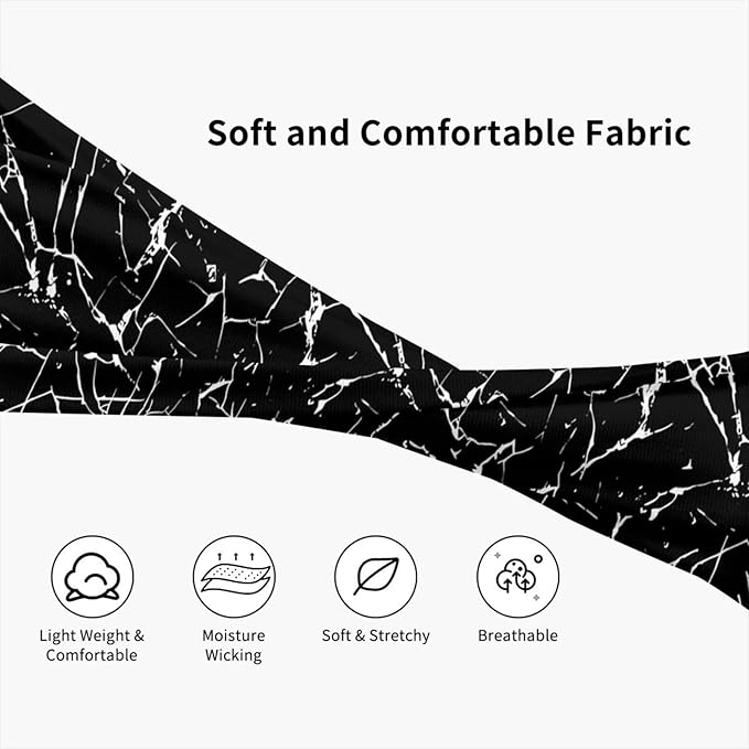 Sports Sweatband for Men and Women, Sweat-Absorbing Headbands for Moisture Wicking, Suitable for Fitness Running Cycling Hiking Yoga Football Exercise
