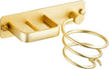 YUET Hair Dryer Holder Hairdryer Straightener Station Wall Mounted Spiral Shelf Bracket Stand Hanger Organizer Blow Storage with Cable Tidy Rack for Dressing Table Bathroom Professional Gold Brass