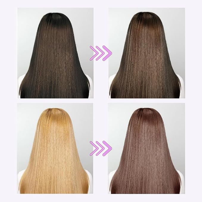 eZn Pudding Hair Dye, Ammonia-Free, Semi-Permanent DIY Korean Hair Dye Color with Keratin, Odorless Gentle for Sensitive Skin No Skin Irritation(Mushroom Blond)