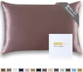 ZIMASILK 22 Momme Silk Pillowcase for Hair and Skin - 100% Pure Mulberry Silk with Hidden Zipper, Grade 6A Luxury Pillow Case for Women, Soft & Durable, Gift Box (Standard 20"x26" Grey Purple)