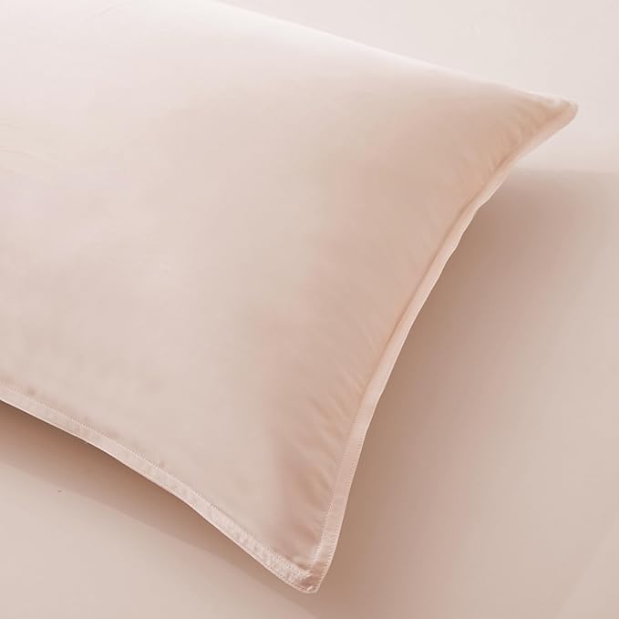 Luxury Bamboo Market | Queen Envelope Pillowcase Set | 100% Viscose Made from Bamboo | Organically Grown | Ultra Soft | Cooling | 2pcs [Vintage Pink]