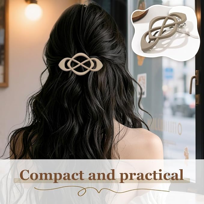 4 Pack Vintage French Barrette Hair Clips, 2025 New Hair Accessories for Women, Strong Hold No Slip Styling (Style A)