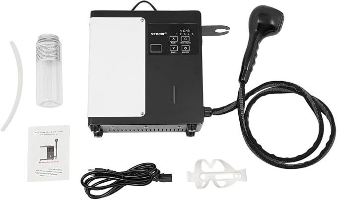 Nano Hair Steamer Pro Hot Mist Hair Steamer 1250W 110V Nano Steamer with 5 Gears Adjustable Fog & Adjust Time Tabletop Steamer for Hair Salons, Beauty Salons