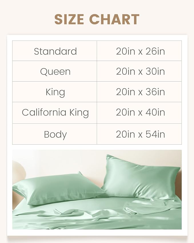 THXSILK Set of 2 100% Mulberry Silk Pillowcase for Hair and Skin Health, Soft Breathable and Smooth Pillowcases with Hidden Zipper, Both Sides Premium Grade 6A+ Silk, Standard 20"x26", Turquoise Green