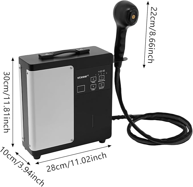 Nano Hair Steamer, 1750W Hair Color Processor Multifunctional Hair Dyeing Machine with External Water Tank & Pipe, Professional Nano Mist Salon Steamer Equipment